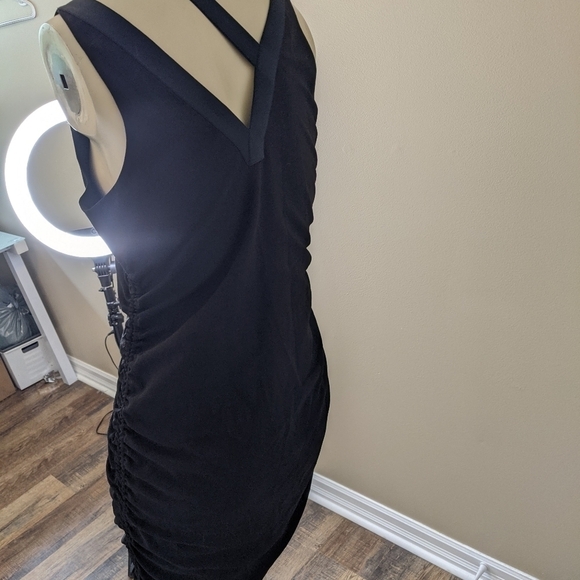 IRO Sloan black midi dress sleeveless - Picture 3 of 9